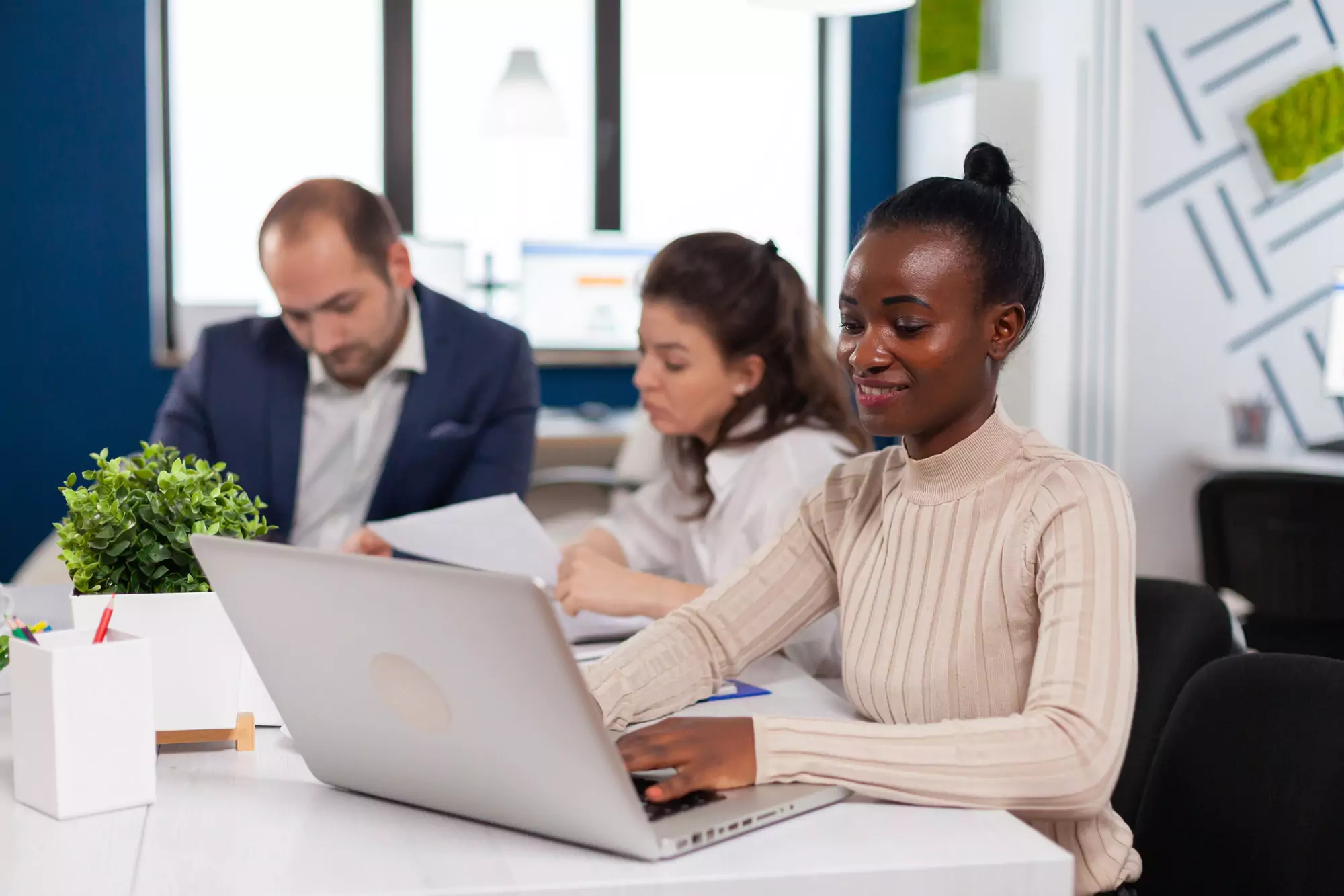 African business owner entrepreneur planing strategy